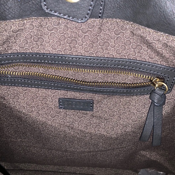 Steven by Steve Madden grey leather tote - Picture 3 of 11